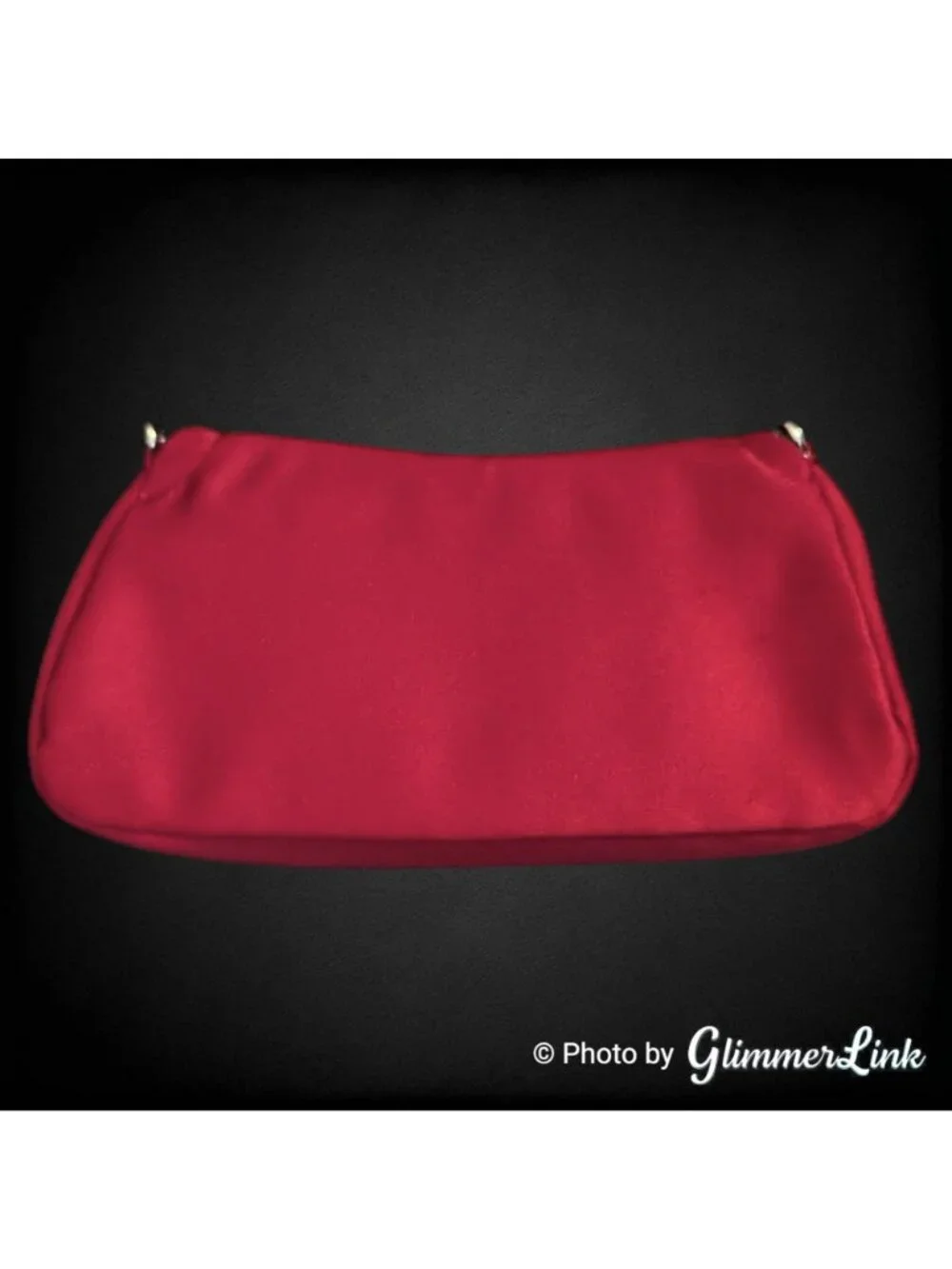 Deep Red Burgundy Embroidered Sequin Evening Clutch Purse